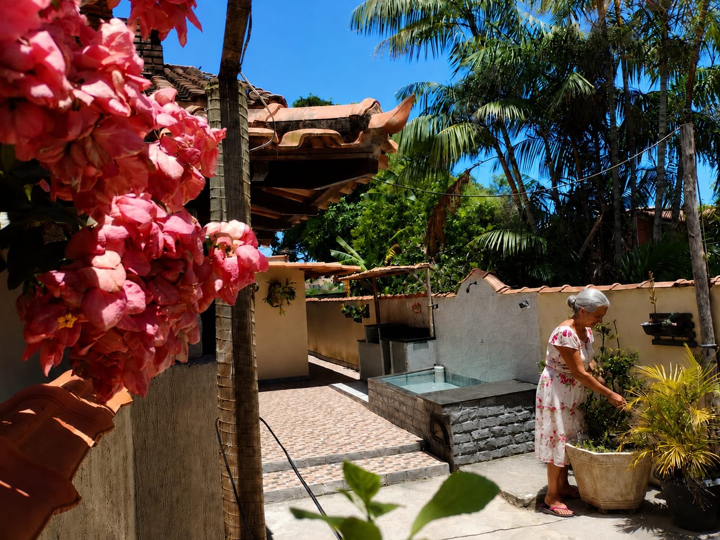 Loft Privativo — jardim e área externa